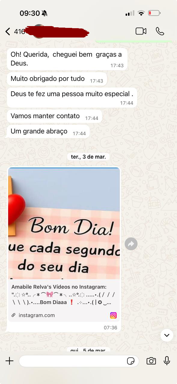 Depoimento de cliente